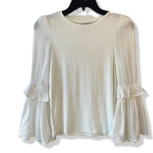 Habitual Kids Girls' Tiered Ruffled Sleeve Top
